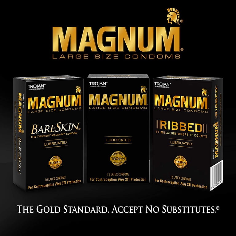 magnum bareskin lubricated condoms Trojan Magnum BareSkin Extra Thin Lubricated Large Condoms, 10 ct main image 0