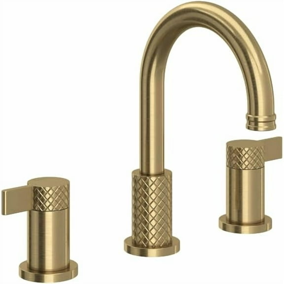 Rohl Tenerife Widespread Lavatory Faucet With C-Spout in Antique Gold - TE08D3LMAG