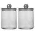 thumbnail image 1 of Here's a refined and engaging product description for your **Clear Cotton Swab Holder with Lid**:\n\n \n\n### **2pcs Clear Cotton Swab Holders with, 1 of 5