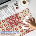 thumbnail image 4 of Long Mouse Pads for Desk,Pioneer Flower Floral Print Pattern Desk Mats on Top Of Desks, Desk Mouse Pad Extra Large with 3mm Non-Slip Base and Stitched Edge for Gaming,Office,Work,Home 35.4"x15.7", 4 of 6