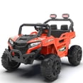 thumbnail image 6 of 12V Kids Ride on Car, Electric Off-Road UTV Truck with Remote Control, Anti-Collision Bar, High Chassis, Anti-Slip Wheels & 4-Wheel Suspension, Battery Powered Ride on Toy for Kids, Red, 6 of 7