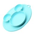 thumbnail image 1 of Children Silicone Plate Bowl With Suction Cup Feeding Dishes Tableware Food Cont, 1 of 5