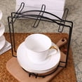 thumbnail image 4 of Estante para tazas BLESIY, Soporte para 6 tazas y 6 platos, Organizador de metal, 4 of 8