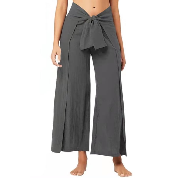 Txlixc Pantalones de piernas anchas para mujeres Txlixc moda