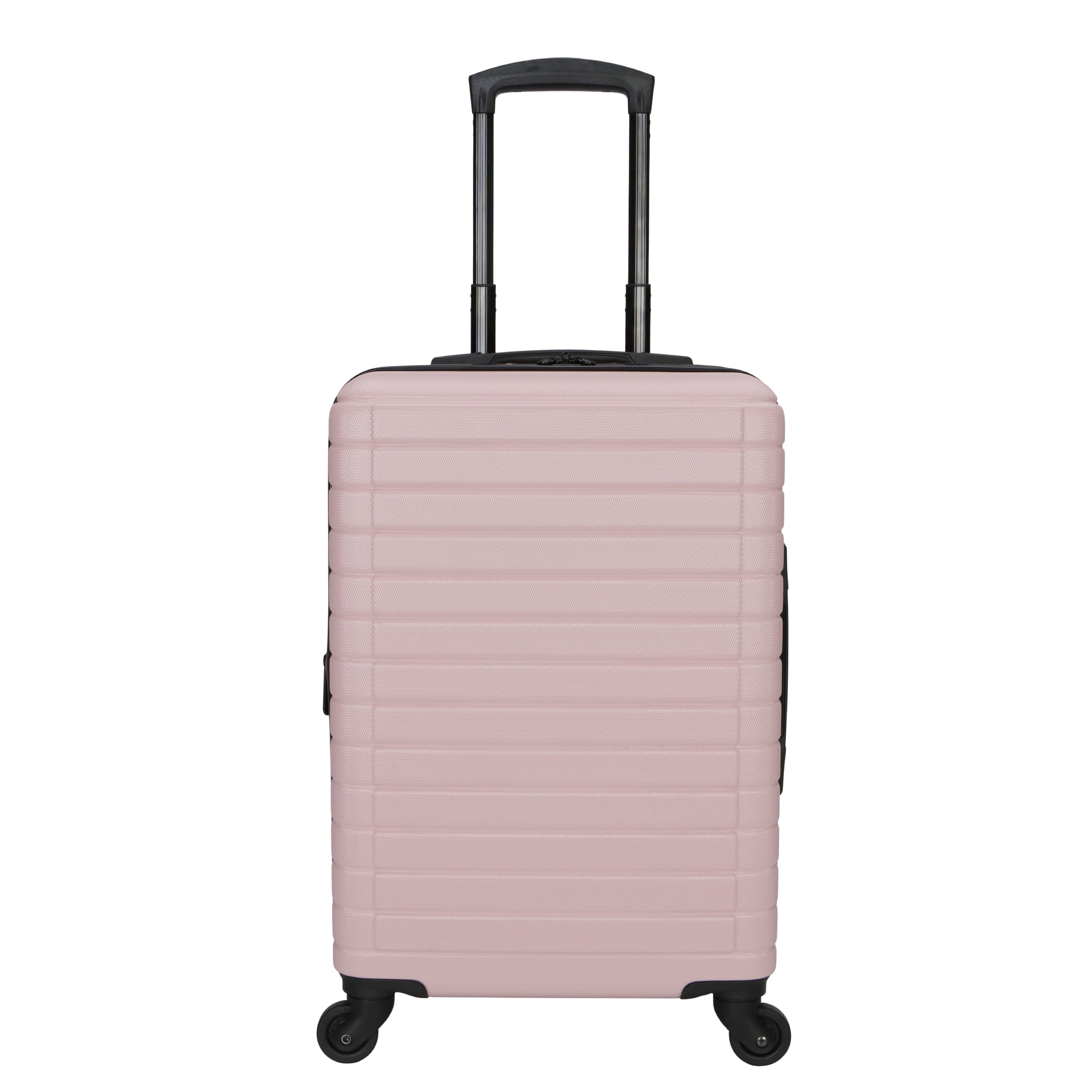 Protégé Light Pink Vacationer 20-inch Carry-on Expandable Hardside Luggage With 360-Spinner Wheels and Divider Pockets