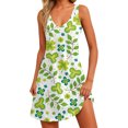thumbnail image 1 of asddcavvf Robes pour Femmes Mode Décontractée Tendance Imprimée Robe de la Saint-Patrick Décontractée Ski, 1 of 5