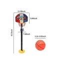 thumbnail image 2 of Adjustable Basketball Hoop with Stand, Netball Pump, Portable Basketball for Indoor and Outdoor Activities, 2 of 4
