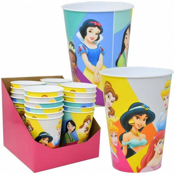 12 Piece Princess 15oz PP Tumbler in PDQ, party favors, girls