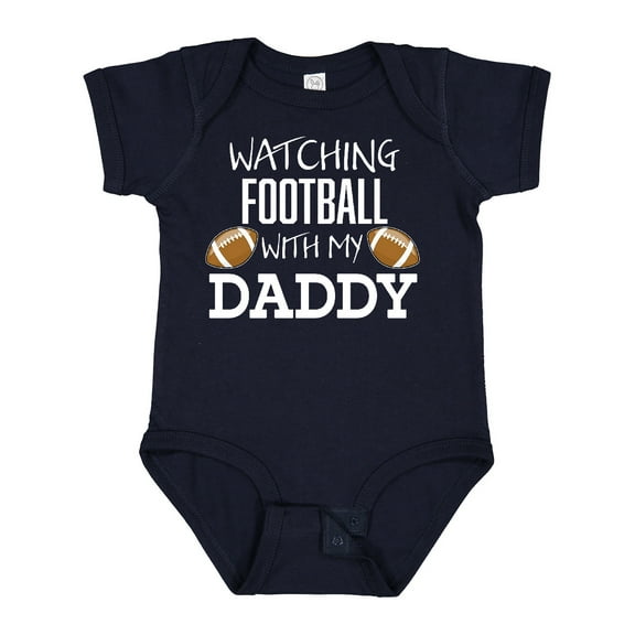 Inktastic Watching Football with My Daddy Boys or Girls Baby Bodysuit