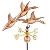 28" Luxury Polished Copper Three Geese in Flight Weathervane