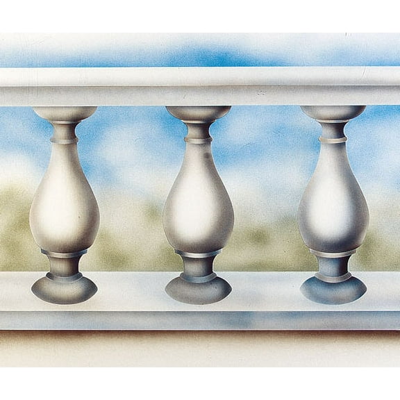 The Mad Stencilist Baluster Row Wall Stencil; TMS612