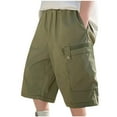 thumbnail image 7 of breaise Kids Boys Cargo Shorts Boy Pull On Military Summer Bermuda Shorts Casual Wide Leg Cotton Cargo Shorts, 7 of 7