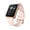Rose Gold Blush Silicone Strap, variant on Fusion 3 Unisex Adult Rectangular Smart Watch, Burgundy, Silicone Strap