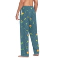 thumbnail image 6 of Cotton Mens PJ Pajama Pants Bottoms Waistband Sleepwear with Pockets Little Flower and Grass, 6 of 7