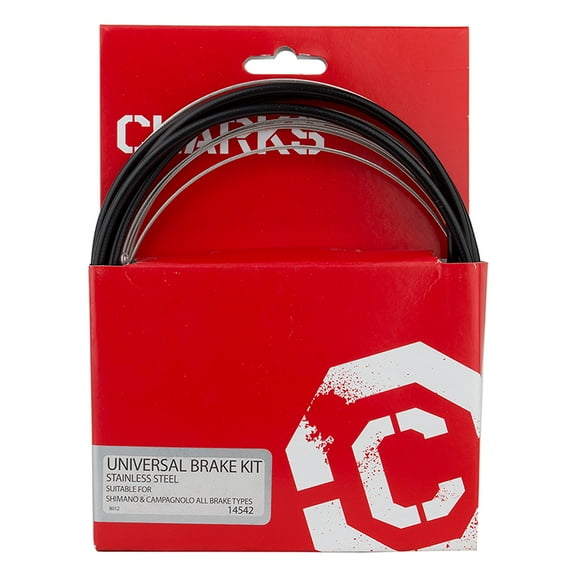 Clarks Stainless Steel Sport Brake Kit Front and Rear Black