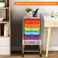 thumbnail image 4 of Costway 6 Drawer Rolling Storage Cart Tools Scrapbook Paper Office Organizer, 4 of 11