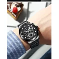 thumbnail image 2 of Fngeen Watch Men's Automatic Hollowing Trend Quartz Watch Student Waterproof Luminous Fashion Men's Watch, 2 of 5