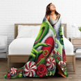 thumbnail image 5 of Cute Anime Cartoon Blanket Flannel Fleece Throw Blankets Super Soft Cozy Warm Plush Bedding For Sofa Living Room Bedroom-50"X40" -Q28, 5 of 5