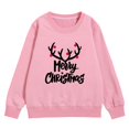 thumbnail image 3 of NIJNFCLOTH Chandails en Molleton de Noël Enfants Manches Longues Col Rond Imprimé Lettre Léger Chandails en Molleton Blouse Taille:6-7 Ans, 3 of 6