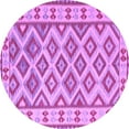 thumbnail image 1 of Ahgly Company Indoor Round Southwestern Purple Country Area Rugs, 7' Round, 1 of 4