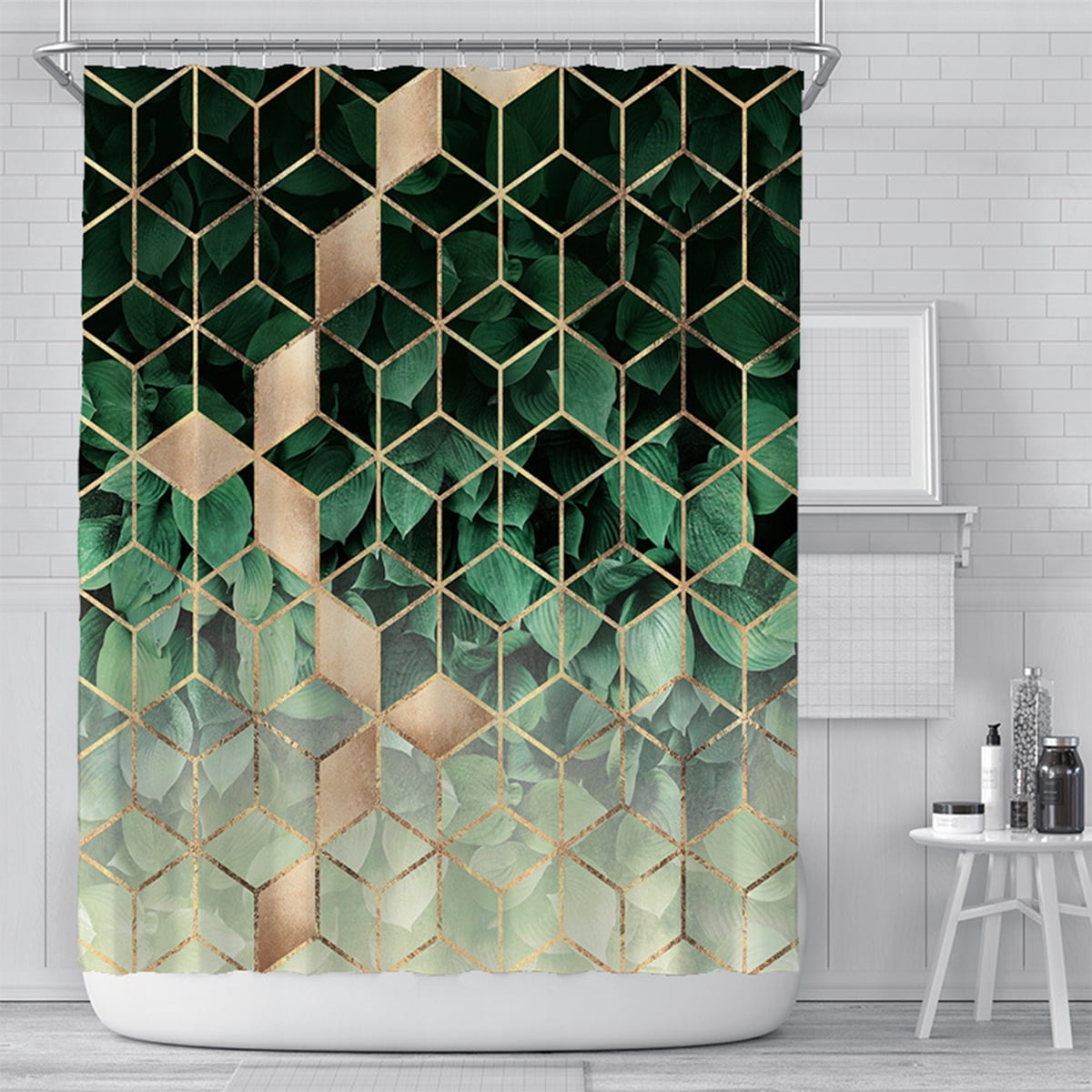 71" X 71" New Elegant Fabric Shower Curtain In Different Patterns 180 X 180CM 