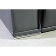 thumbnail image 3 of Titan Furnishings 8-Piece 2-Console 4-Power Reclining Leather Sectional in Gray, 3 of 12