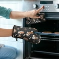 thumbnail image 2 of Basset Hounds with Bones and Presents Kitchen Oven Mitt and Pot Holder Sets 2 Pcs for Baking, Cooking and Grilling, Heat Resistant Up To 392 °F, 2 of 7