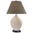 thumbnail image 1 of Minka-Lavery Cream Ceramic One-Light Table Lamp with 28.25-Inch Height, 1 of 7