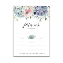 Roseum Collections Succulents JOIN US Invitations for any Special Event, Green