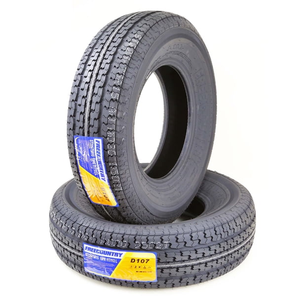 Set of 2 New Premium FREE COUNTRY Trailer Tires ST225/75R15 Radial 10PR