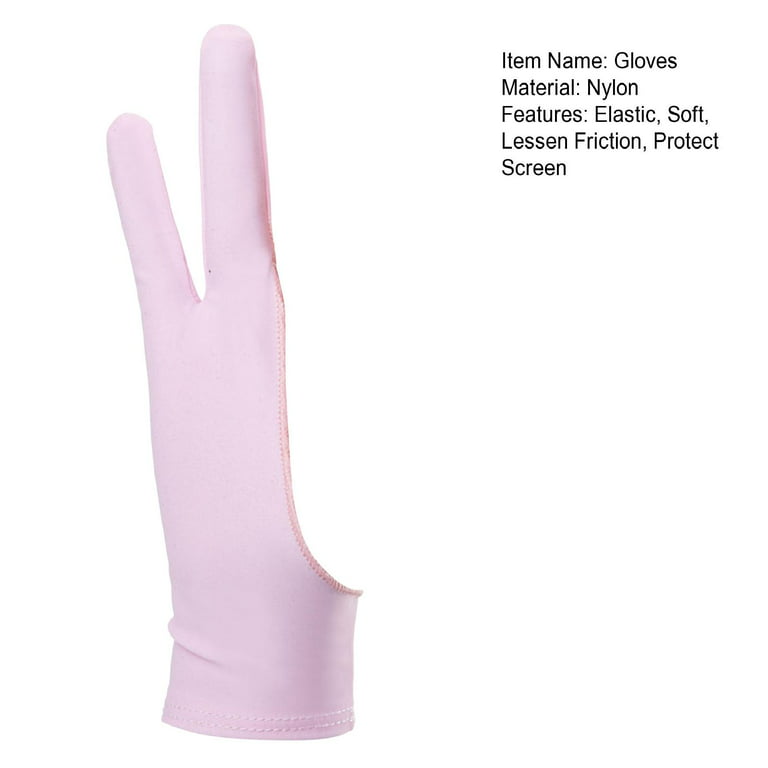 4/1pcs Drawing Glove Anti-touch Two-Fingers Gloves for IPad