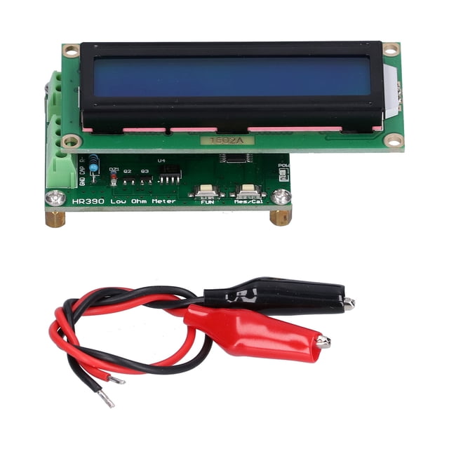 Low Resistant Ohmmeter, 0.001 ~ 120 Ohm Ohm Measurement Range Simple Wiring Accurate Milliohm Meter For Measuring