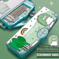 thumbnail image 2 of Multifunction Pencil Case Stationery Organizer Box Cute Pattern School Supplies For 6, 2 of 5