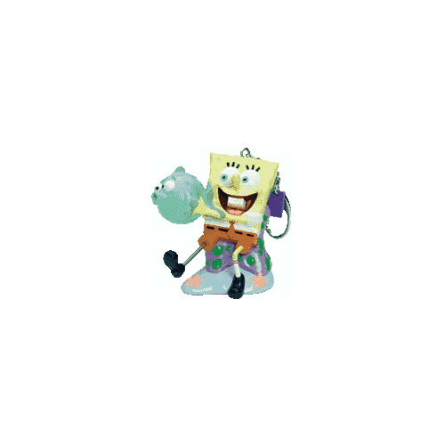 SpongeBob Squirtz Nickelodeon Key Chain by Basic Fun