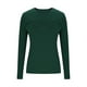thumbnail image 3 of Talla grande Tops de tallas grandes,Camiseta informal holgada con capucha para mujer, blusa de manga larga con cuello en V, mezcla de poliéster y elastano, para uso diario en casa, sopatenor, 3 of 7