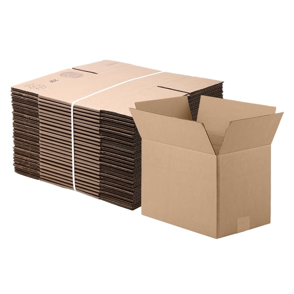 The Boxery 9"x6"x4" Corrugated Cardboard Boxes 25-Pack