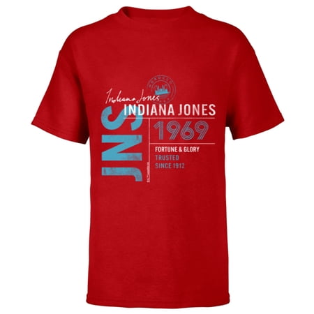 Lucasfilm Indiana Jones and the Dial of Destiny 1969 Trusted – Short Sleeve T-Shirt for Kids – Customized-Red