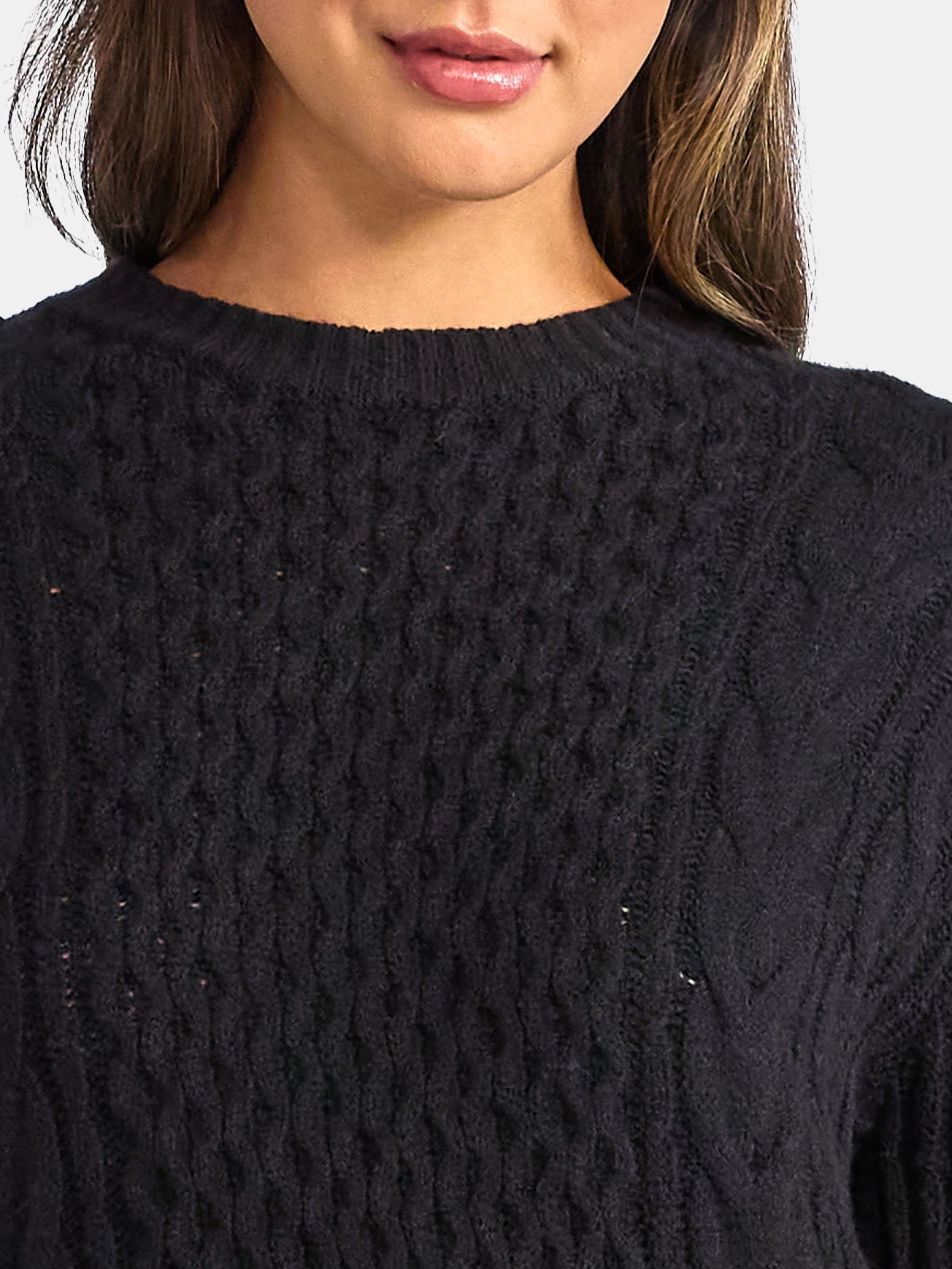 Time and Tru Women's Cable Knit Sweater Dress, Sizes XS-XXL