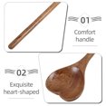 thumbnail image 3 of AURARMLET Wood Serving Spoon Heart Shape for Hotel Staff Dessert Presentation 1Set, 3 of 8