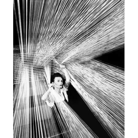 - Female worker Web Fabric Department US Rubber Company Detroit Michigan USA Canvas Art - (18 x 24)