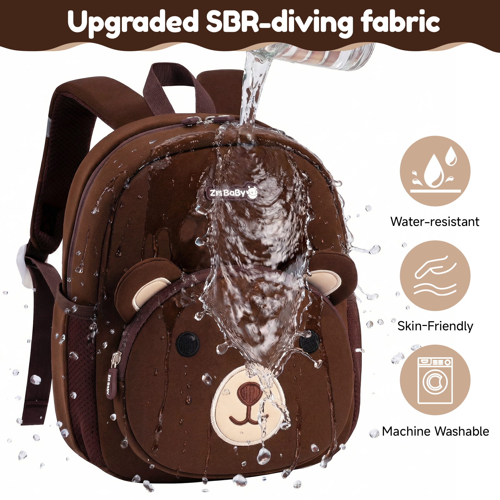Mochila escolar para adolescentes y estudiantes de secundaria, ligera, duradera, casual, para exteriores y universidad 4
