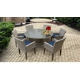 thumbnail image 5 of Oasis 60 Inch Outdoor Patio Dining Table with 6 Chairs w/ Arms, 5 of 14