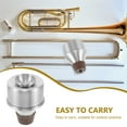 thumbnail image 3 of FONDOTIN Metal Straight Trumpet Mute in Silver Aluminium Alloy for Effective Sound Reduction and Easy Use, 3 of 8