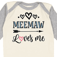 thumbnail image 4 of Inktastic My Meemaw Loves Me Girls Girls Long Sleeve Baby Bodysuit, 4 of 5
