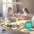 thumbnail image 4 of ODIKA 6'x9' Machine Washable Non-Slip Area Rug, Classic Fleur de Filigree with Rococo Floral Accents and Vine Details High Traffic Rug, Ivory, 233026, 4 of 7