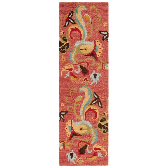 SAFAVIEH Blossom Vernon Floral Runner Rug, Beige/Blue, 2'3" x 8'