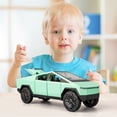 thumbnail image 6 of 1:32 Pickup Truck Toy Cars, Diecast Pull Back Model Cars, Collection Vehicles, Kids Toy for Aged 3 and up, Gift Green, 6 of 6