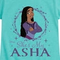 thumbnail image 3 of Disney Wish - Shes My Asha - Toddler & Youth Girls Short Sleeve Graphic T-Shirt, 3 of 5
