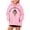 Pink, variant on Women's Pet Pouch Hoodie, Kangaroo Carry Sweatshirt with Front Pet Carrier Pocket, Side Zip Drop Shoulder Oversized Hooded Top for Cats & Dogs