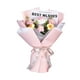 thumbnail image 1 of Ramo de flores de ganchillo Adorno de flores artificiales Ramo de punto hecho a mano para Rosa rosa, 1 of 9